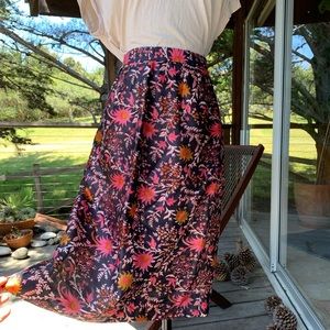 One of a Kind Vintage Handmade Silk Skirt - Size 0